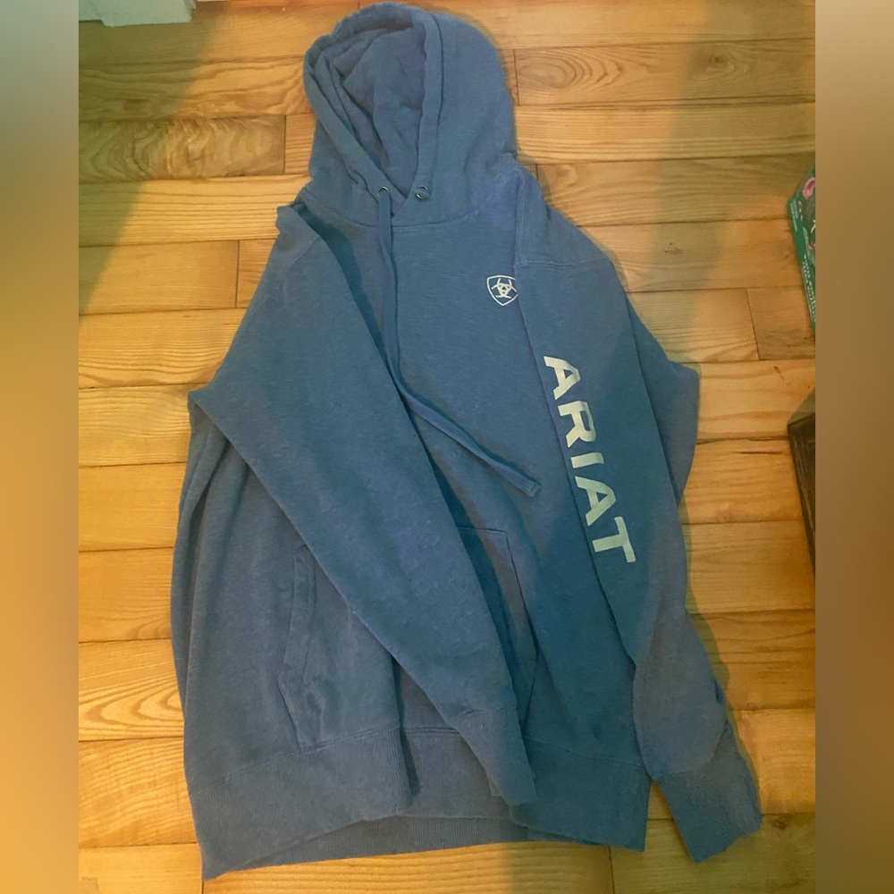 Ariat Men's Classic Blue Hoodie Sweater